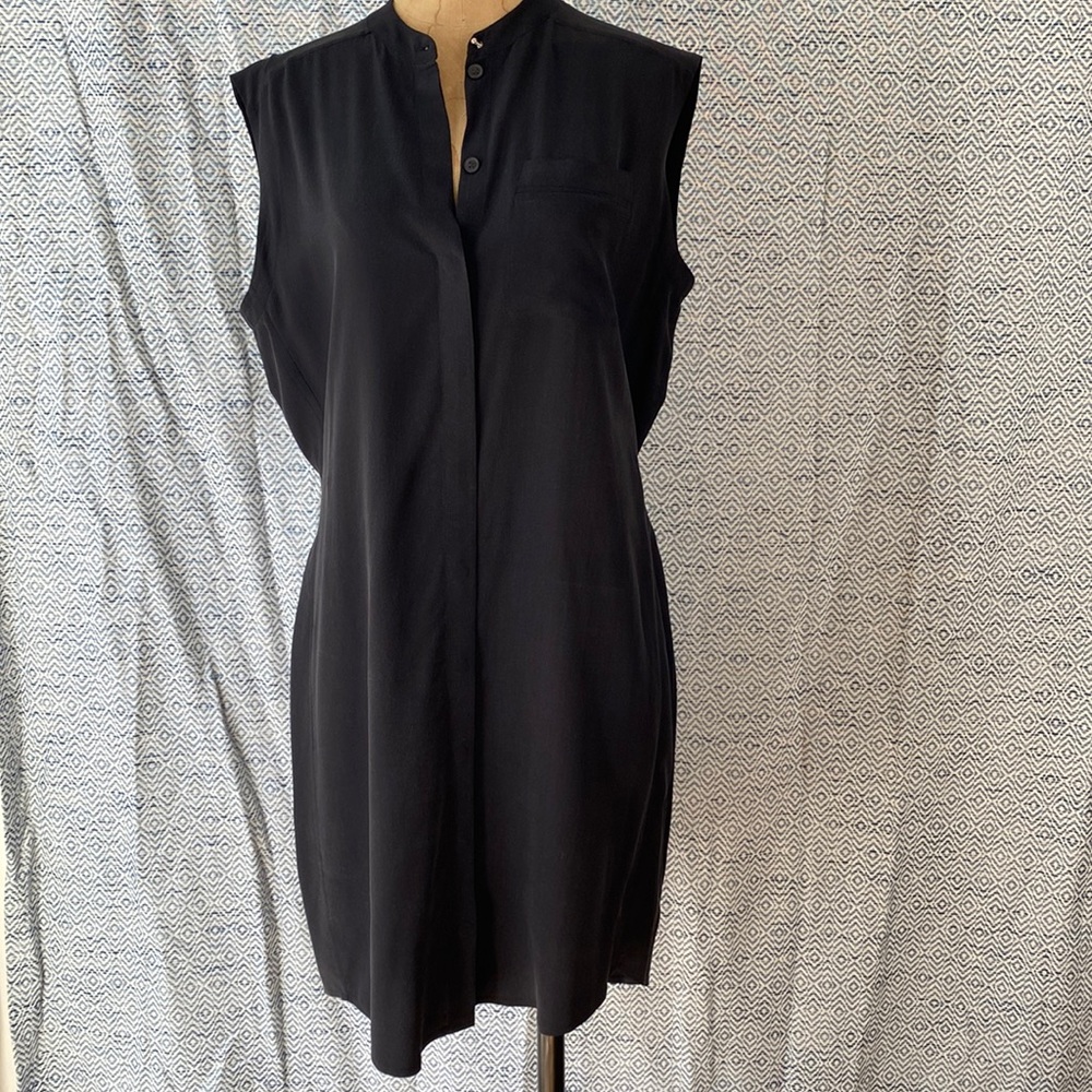 All Saints Silk Button-Up Dress